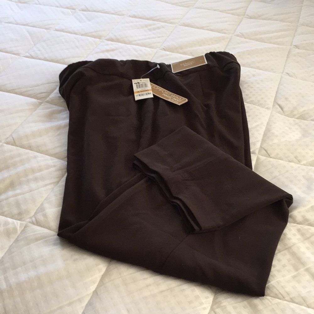 JM Collection Chocolate Magic Pants with Slim Leg